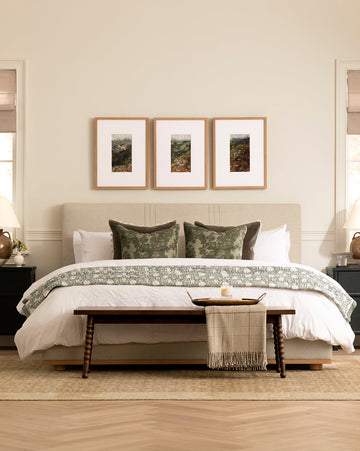 Taylor Pleated Bed (Ready to Ship)