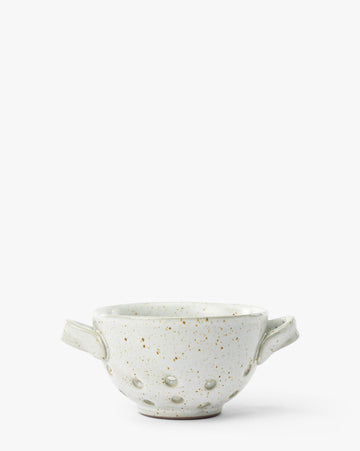 Cream Handled Berry Bowl