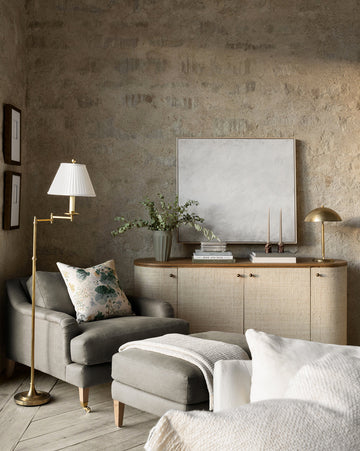 Lucille English Roll Arm Lounge Chair