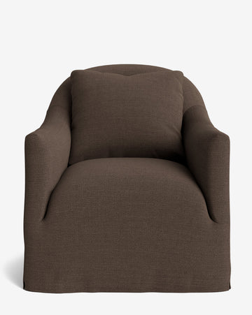 Trudeaux Slipcover Swivel Chair (Ready to Ship)