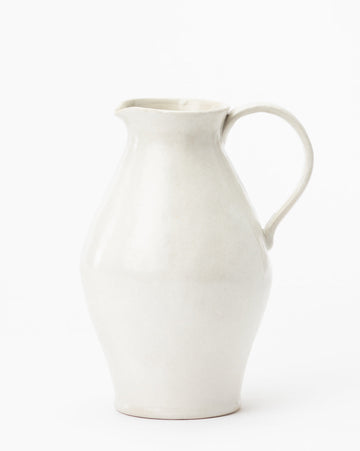 White Ceramic Pitcher