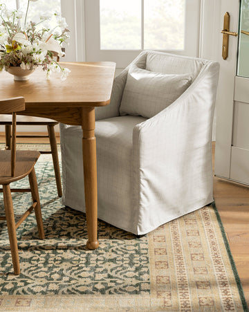 Olivier Slipcover Dining Arm Chair