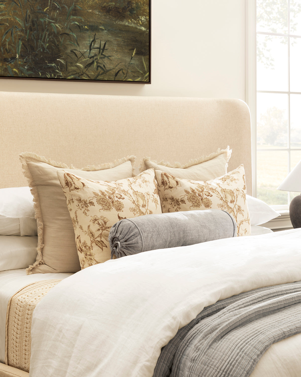 Abbey Silk Fringe Pillow Cover