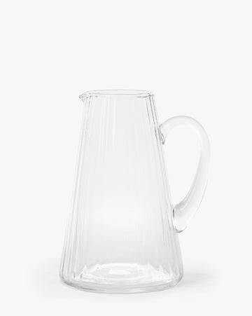 Adonis Ribbed Glass Pitcher