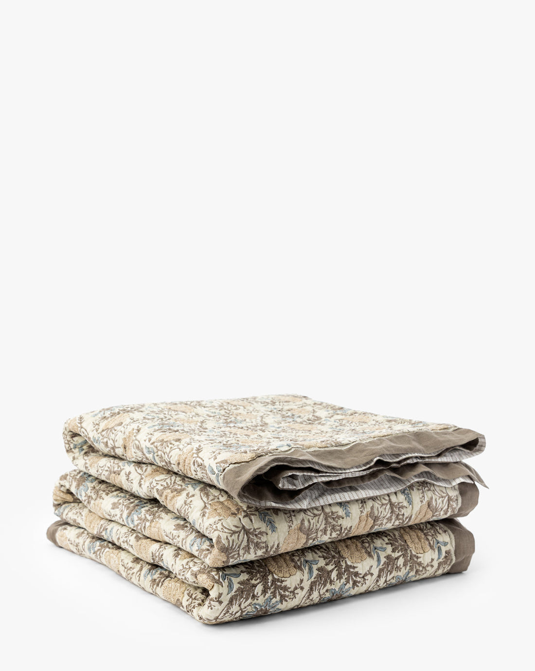 Audrey Tan Block Print Quilt