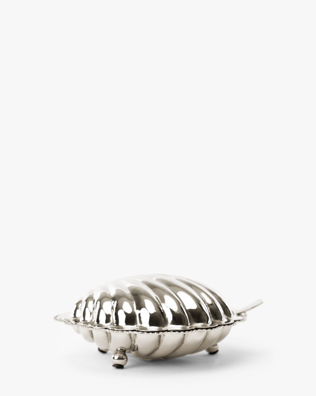 Clam Shell Serving Dish with Spoon