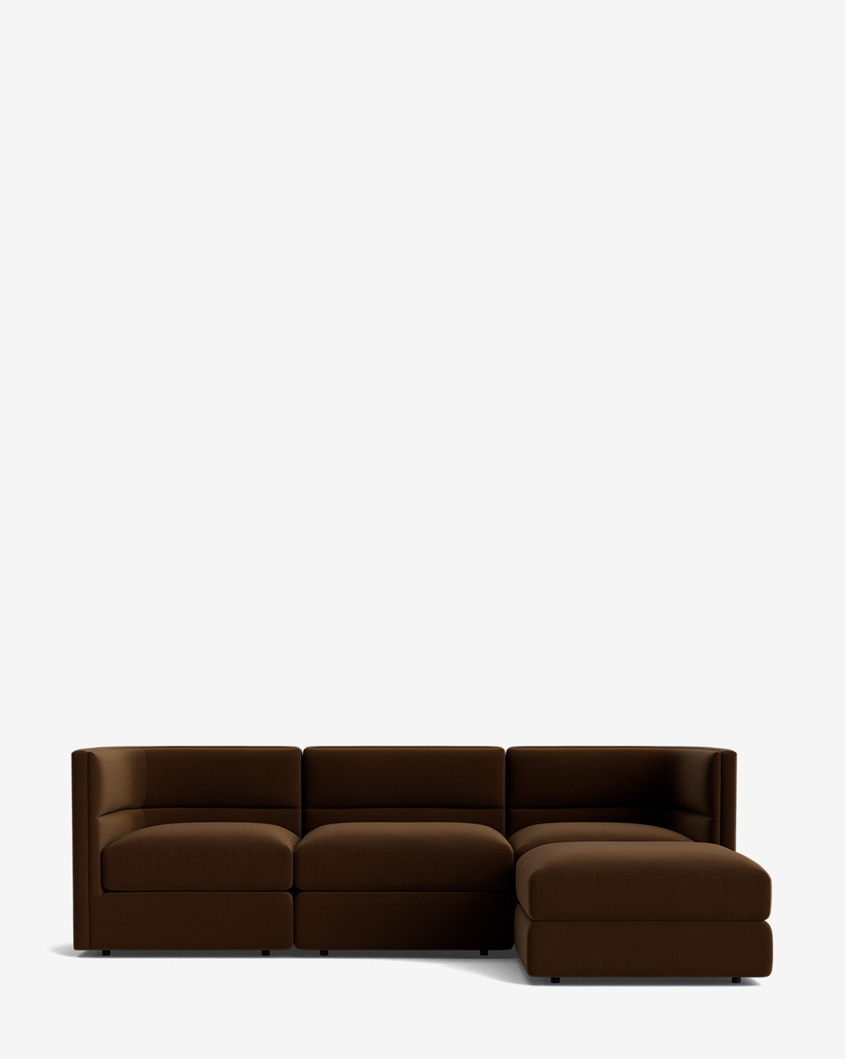Claremont Modular Sofa with Ottoman 99"