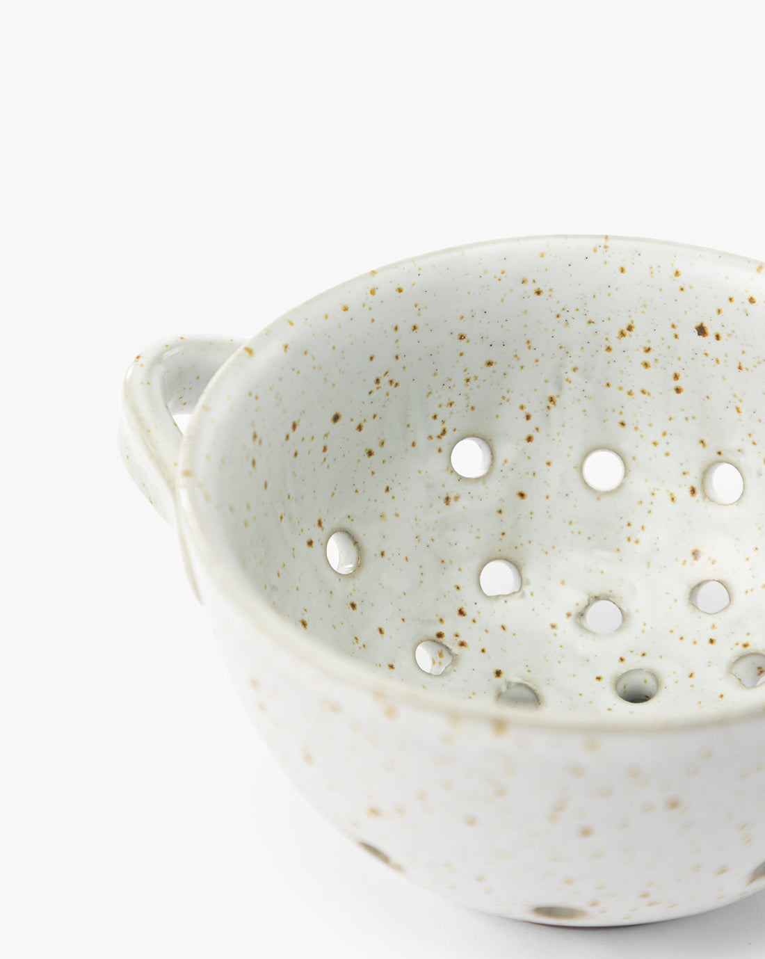 Cream Handled Berry Bowl