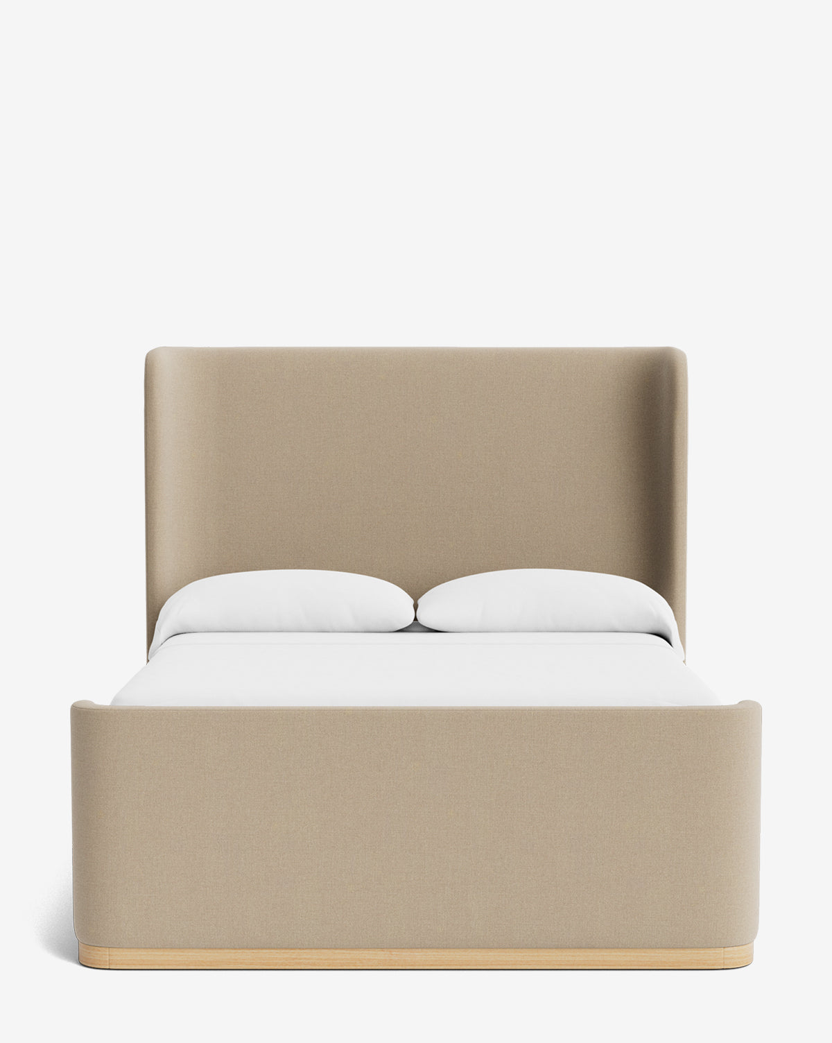 Denning Oatmeal Upholstered Bed (Ready to Ship)