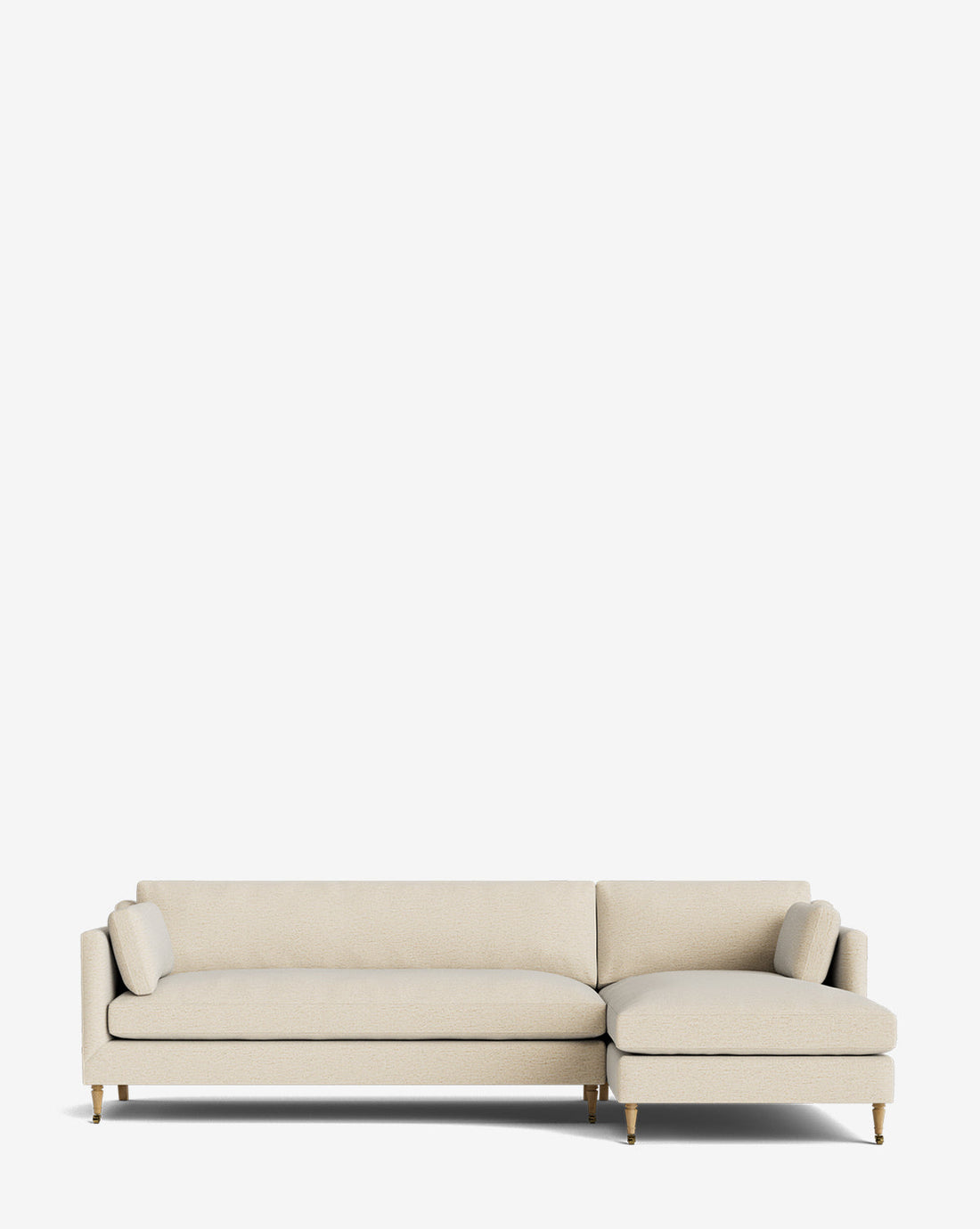Haverford Upholstered Right Chaise Sectional 113"