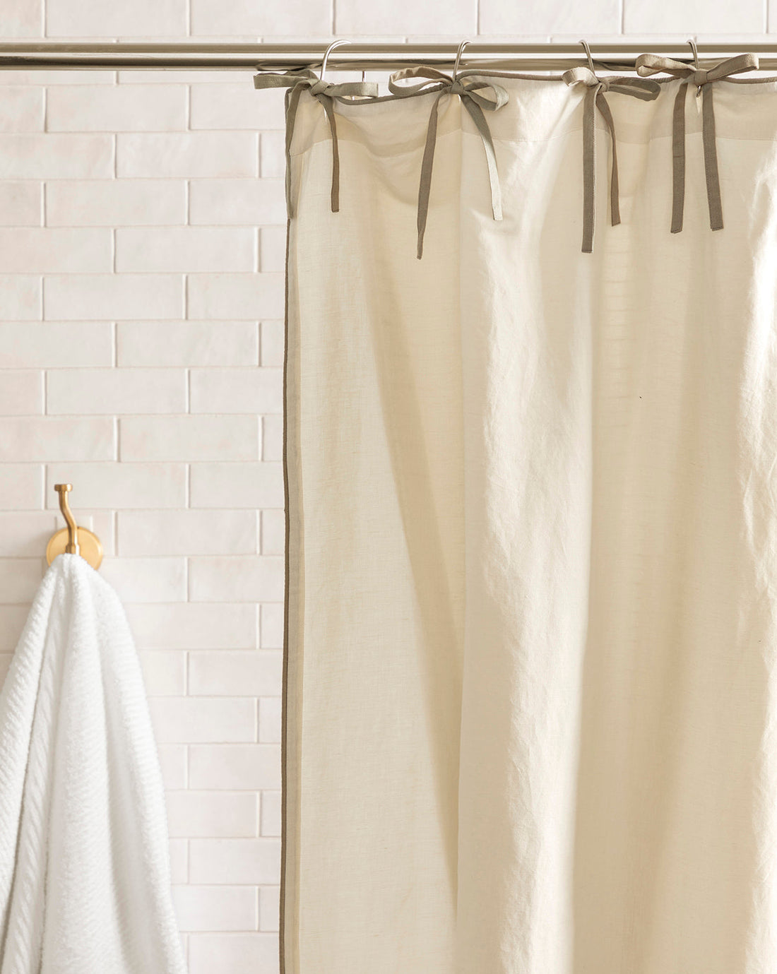 Lillian Linen Shower Curtain