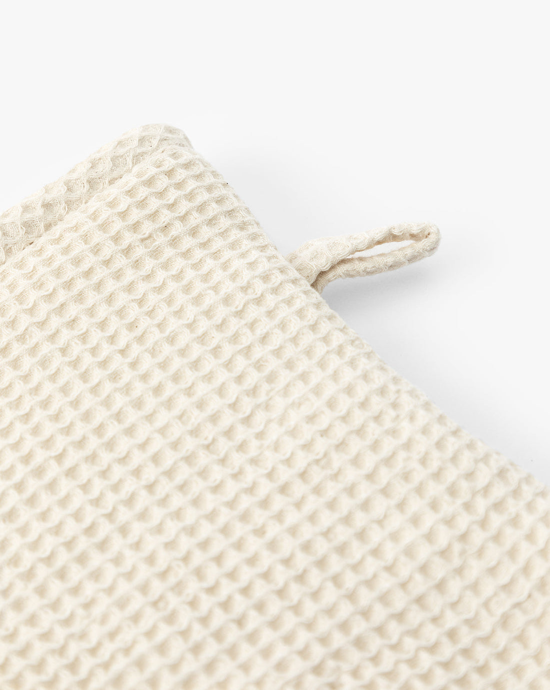 Linen Blend Waffle Oven Mitt