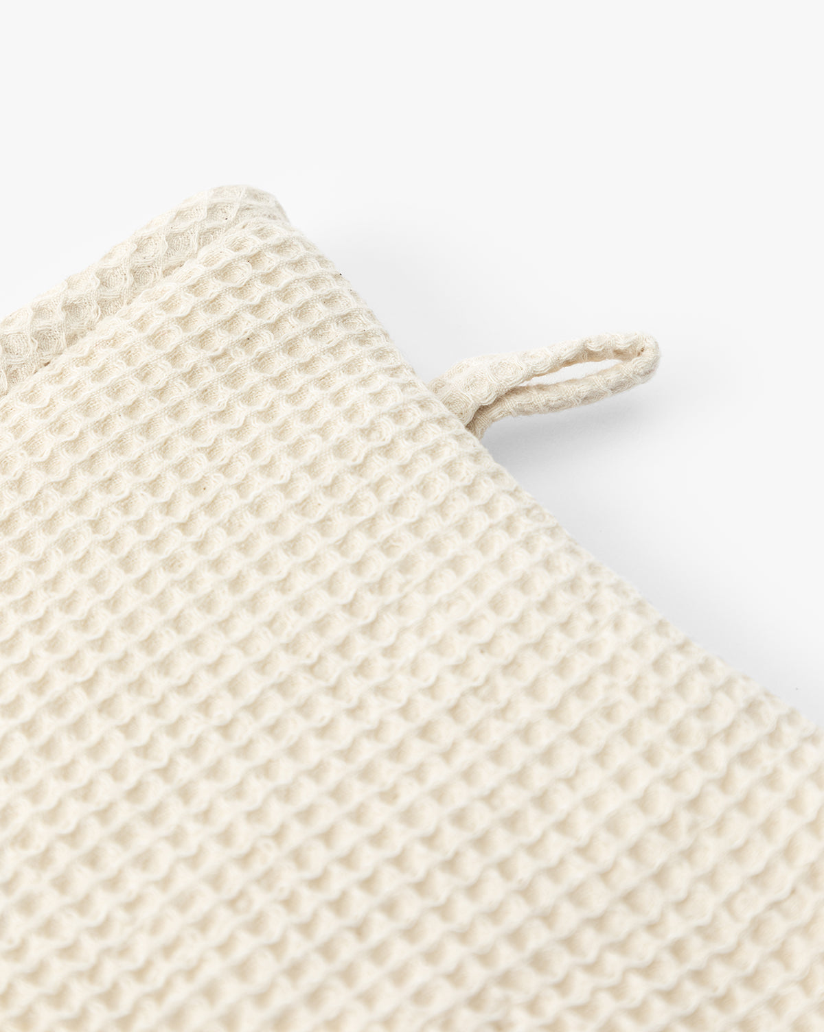 Linen Blend Waffle Oven Mitt
