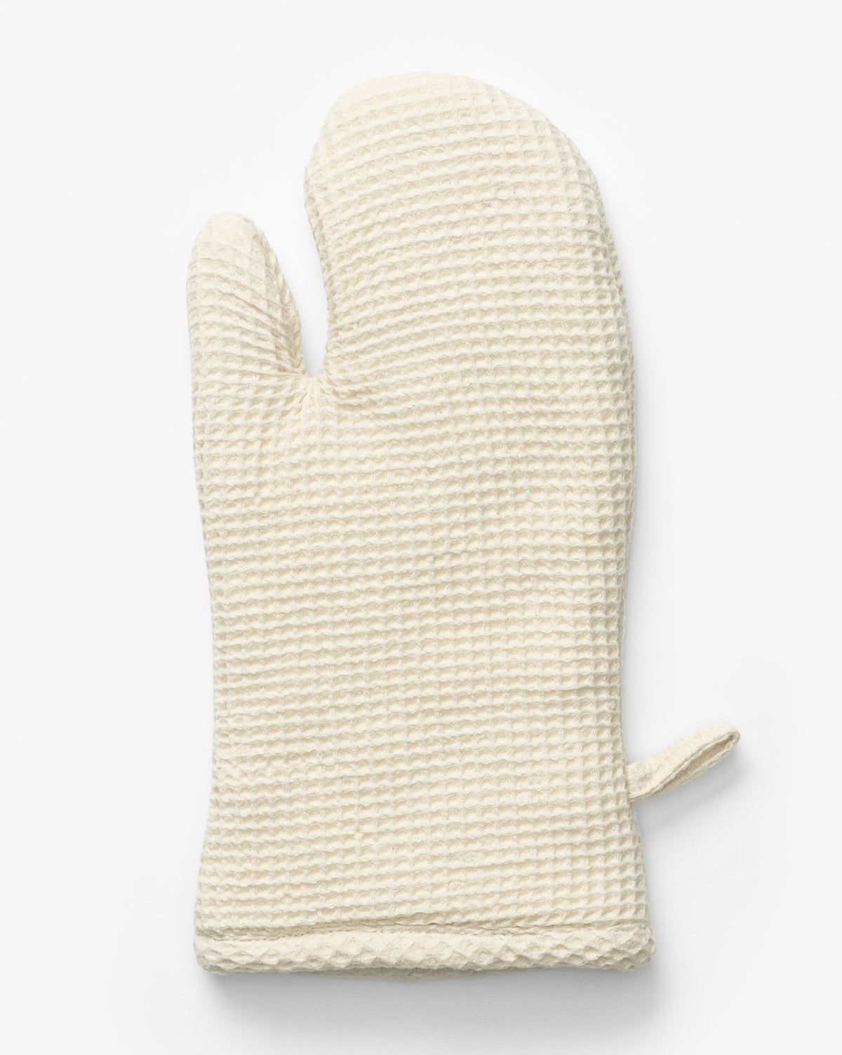 Linen Blend Waffle Oven Mitt