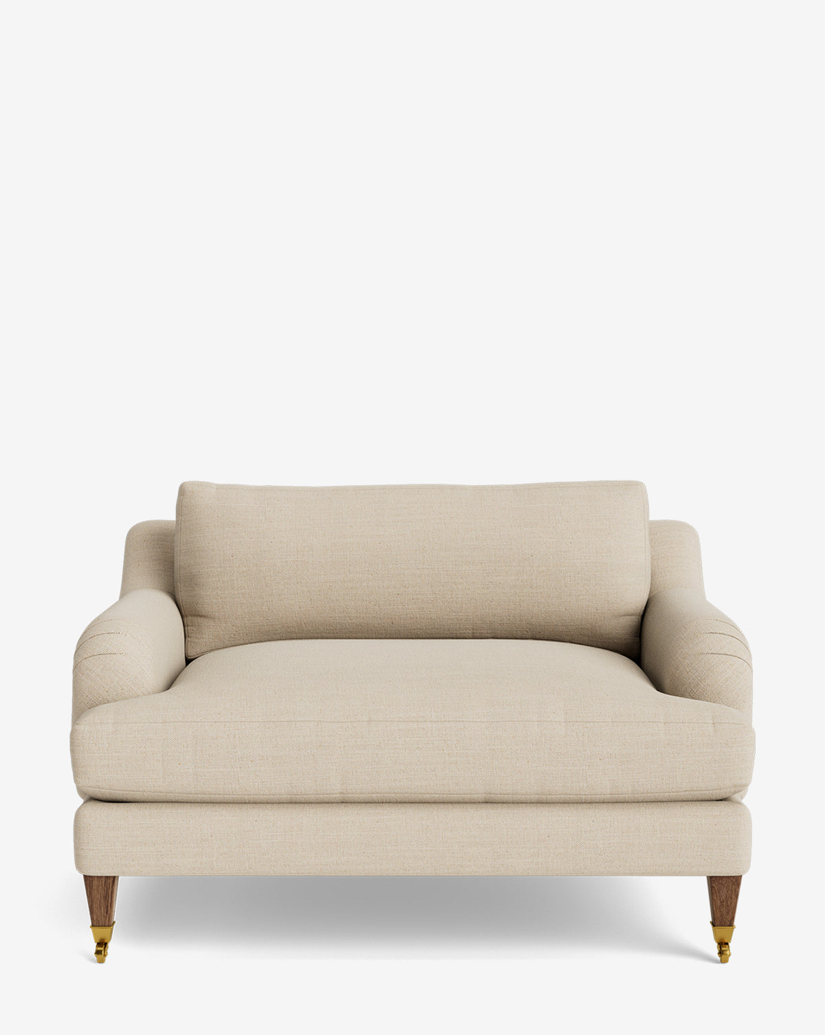 Lucille English Roll Arm Chair and a Half