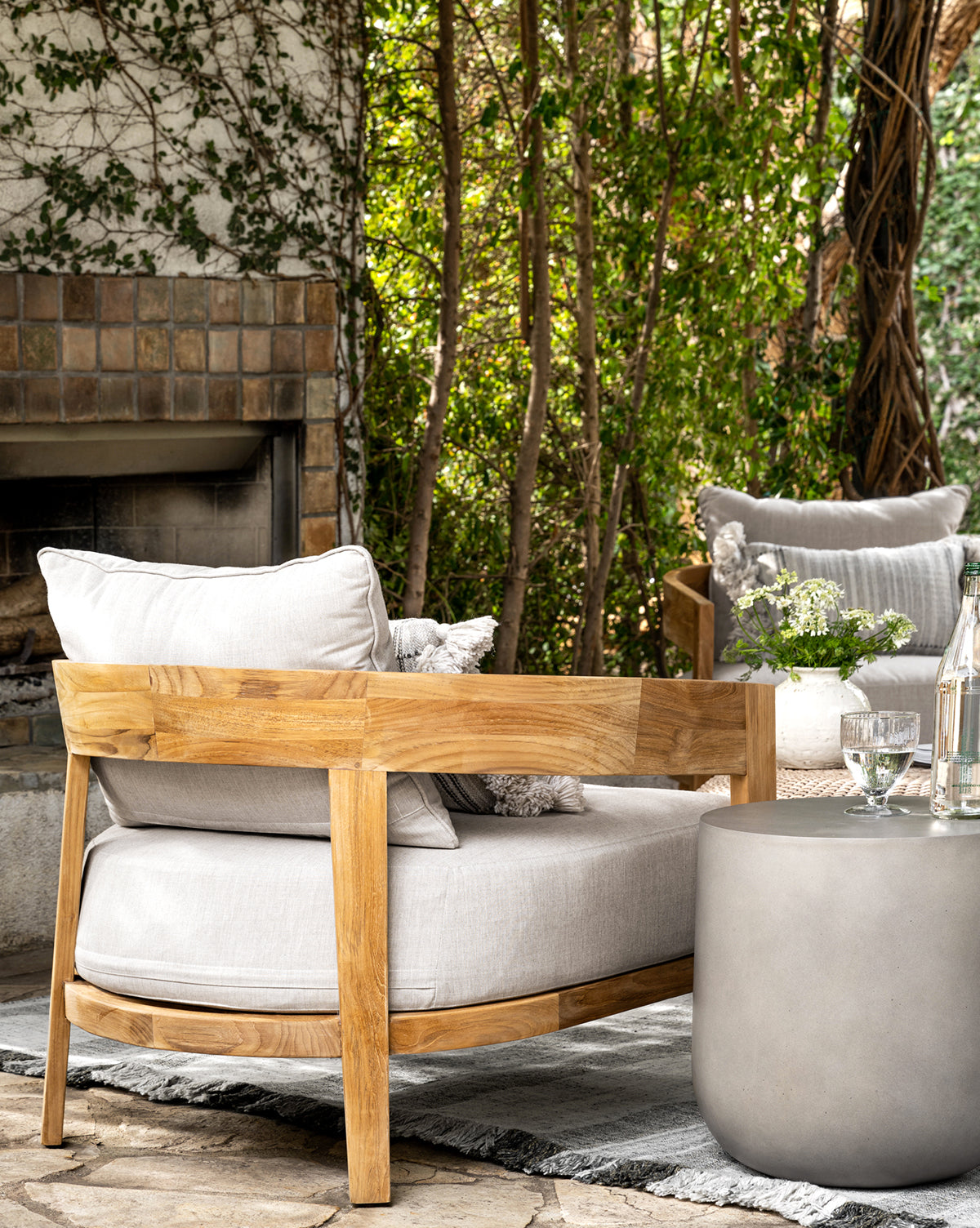 Vento Teak Outdoor Lounge Chair