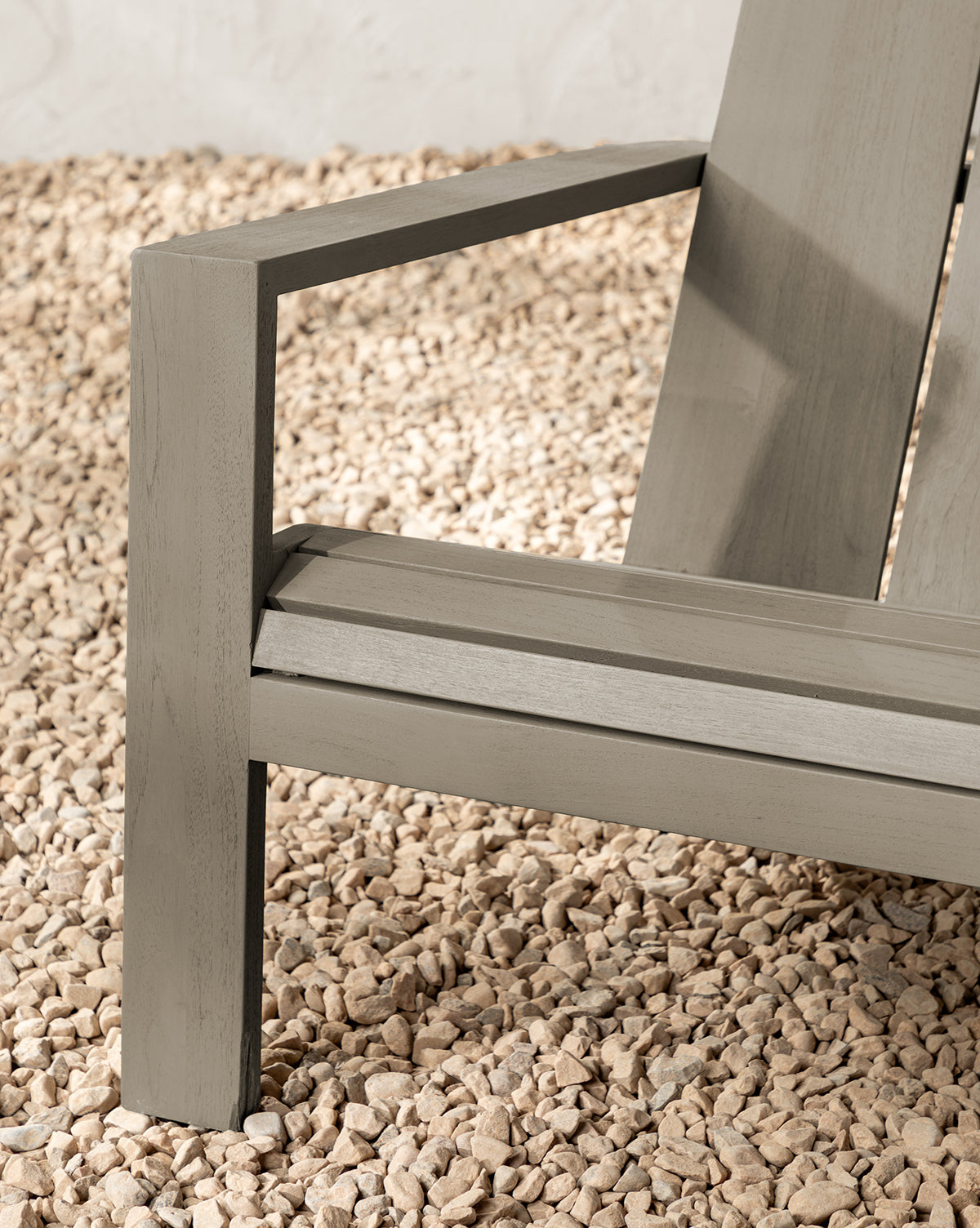 Triby Gray Teak Outdoor Lounge Chair