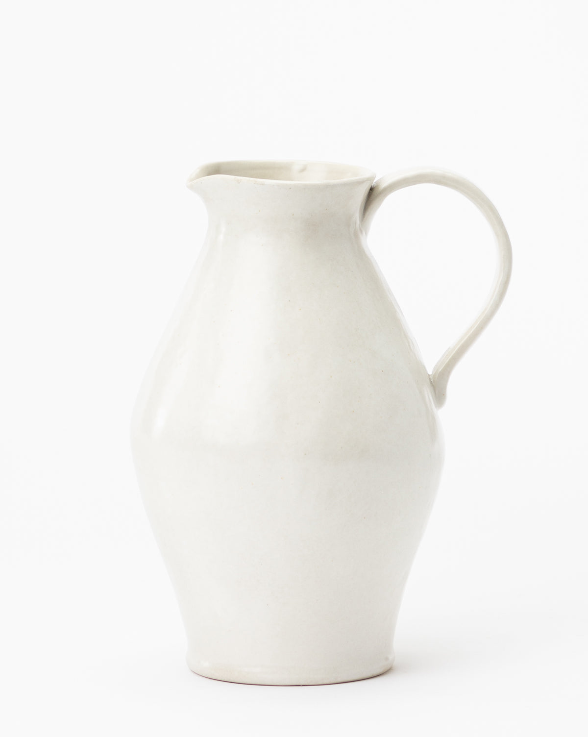 White Ceramic Pitcher