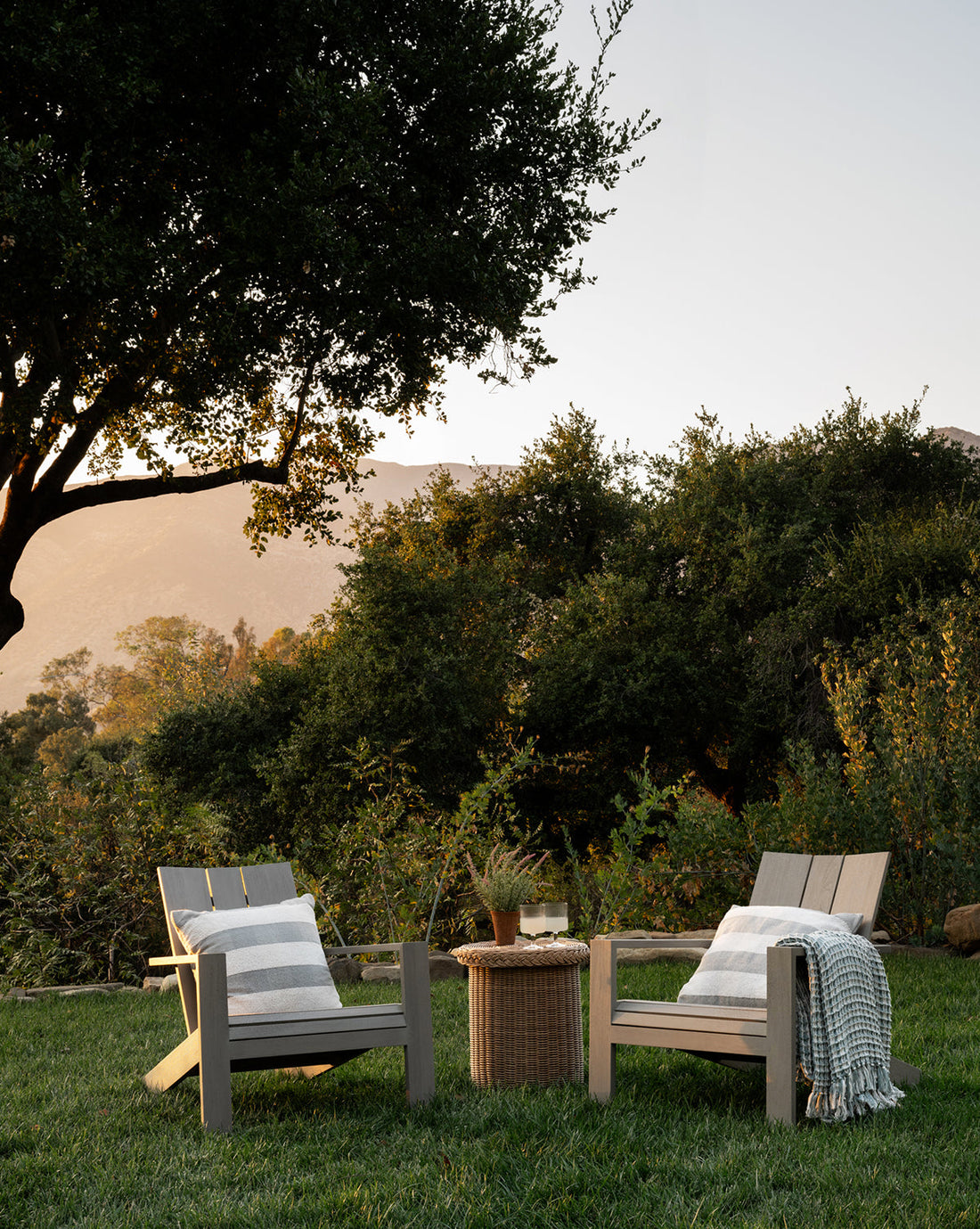 Triby Gray Teak Outdoor Lounge Chair