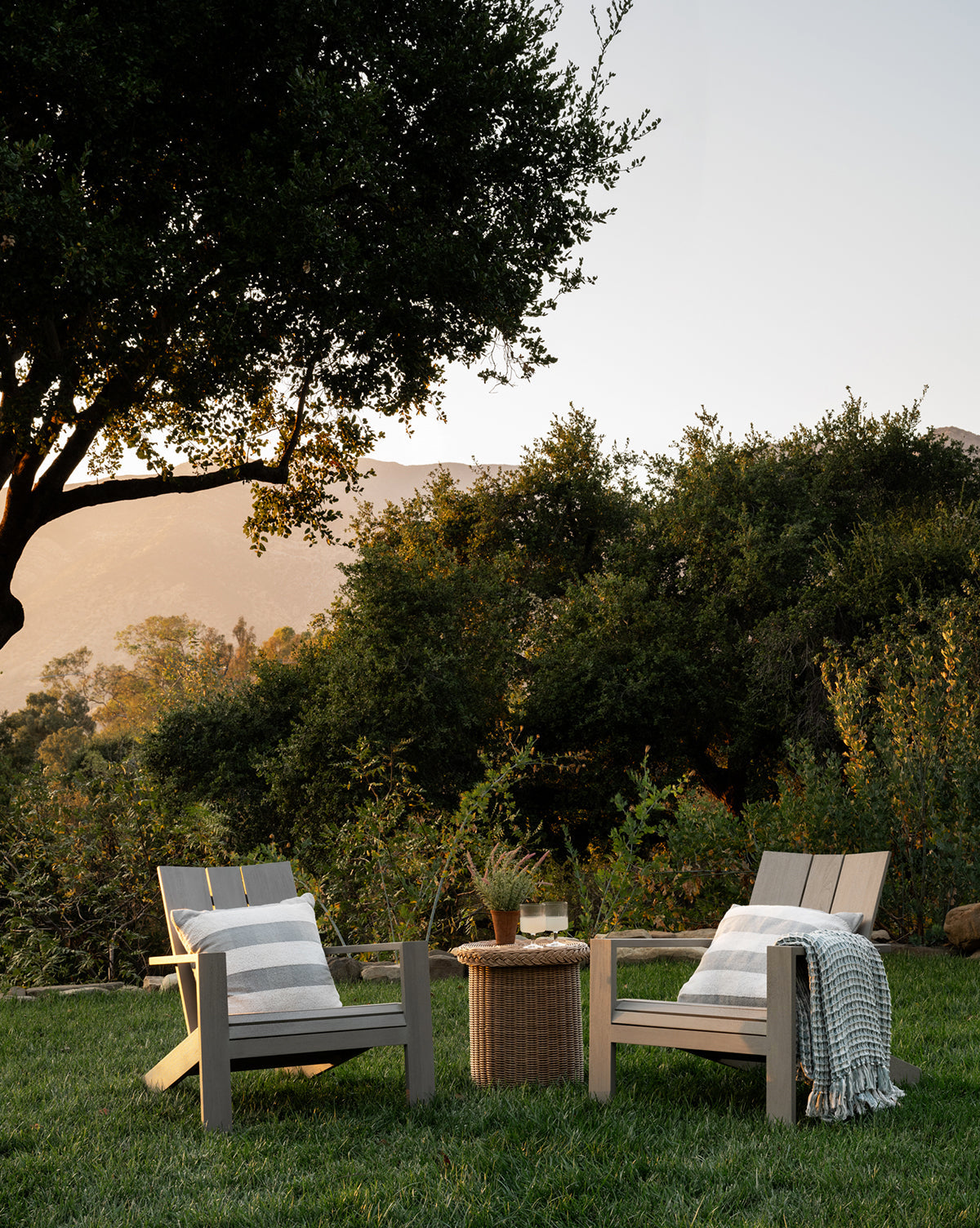 Triby Gray Teak Outdoor Lounge Chair