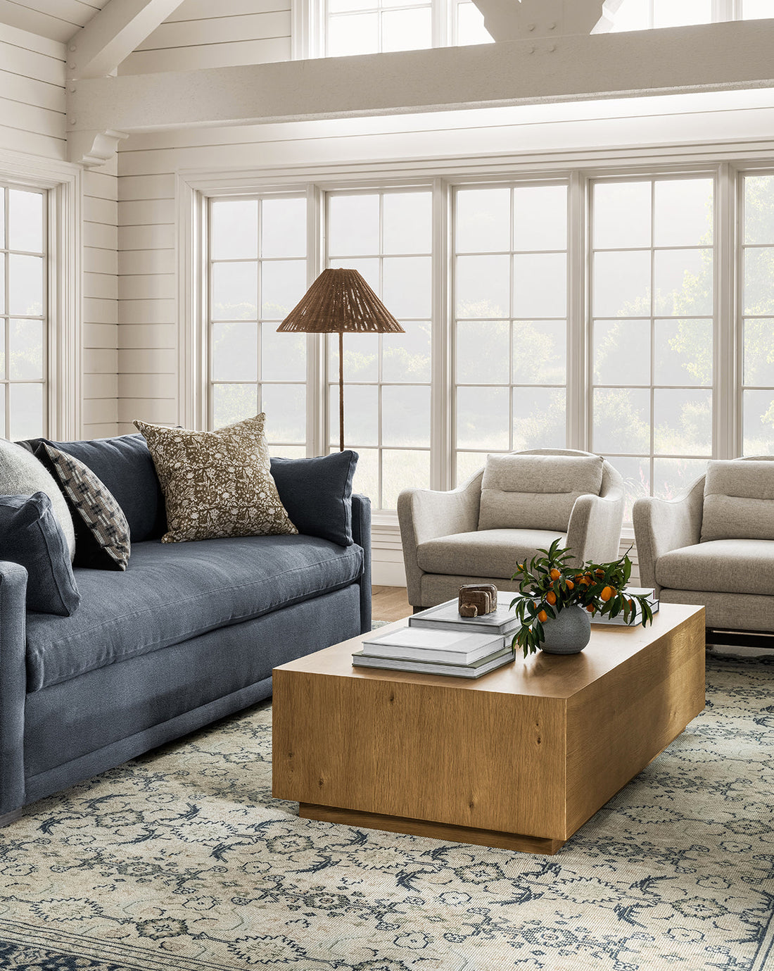 Peterson Deep Upholstered Sofa (75"-100")