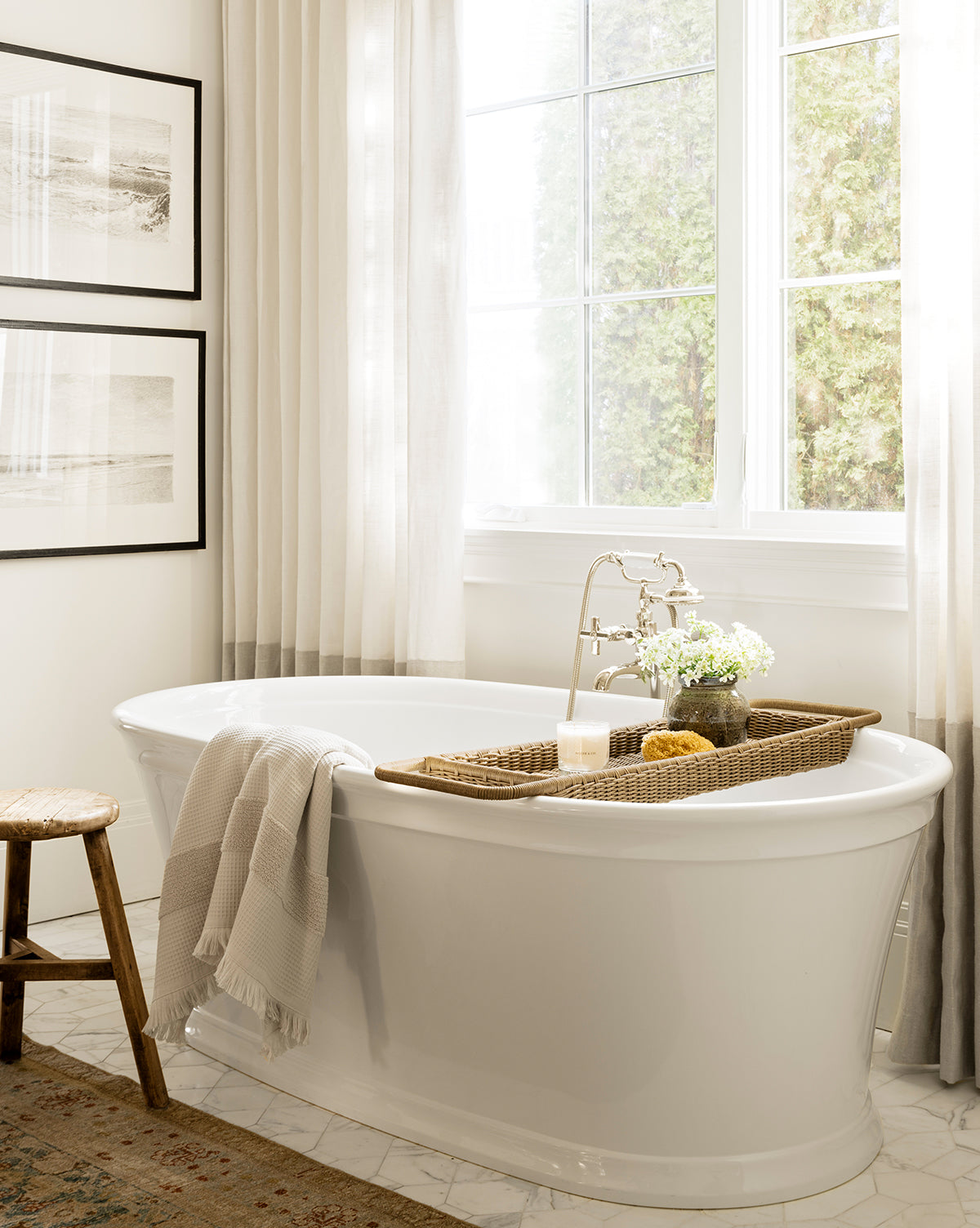 Pickens Rattan Bath Caddy